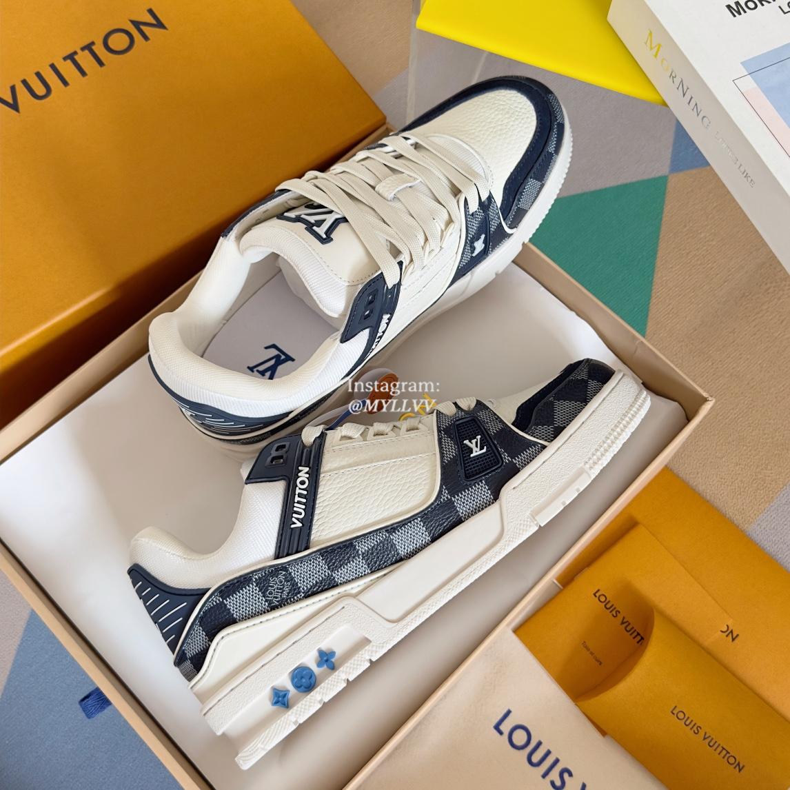 Louis Vuitton LV Trainer Multi-Color Leather Skate Sneakers For Men & Women