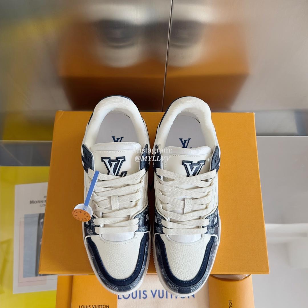 Louis Vuitton LV Trainer Multi-Color Leather Skate Sneakers For Men & Women - Image 6