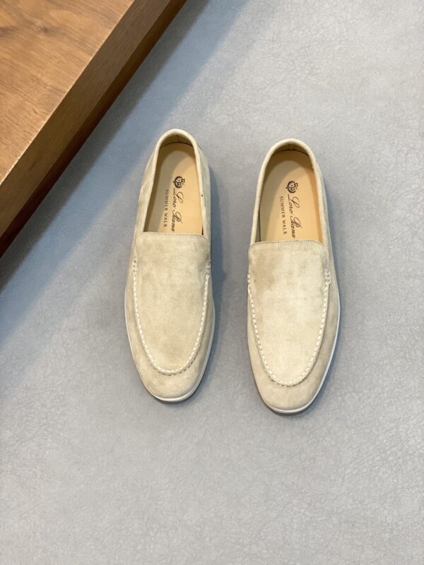 Loro Piana Leather Suede Loafers For Men And Women - Image 2