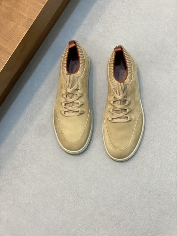 Loro Piana Classic Men's Lace Up Casual Sports Shoes - Image 2