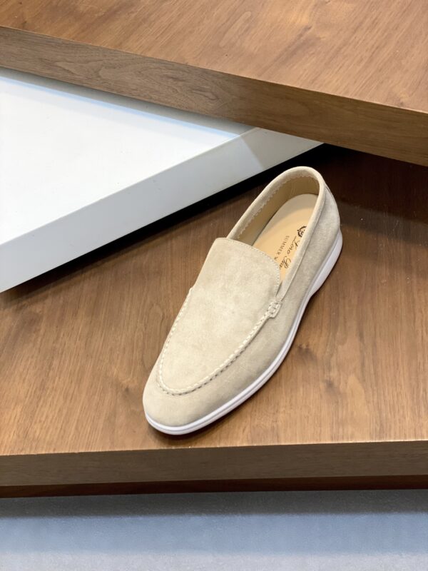 Loro Piana Leather Suede Loafers For Men And Women - Image 6