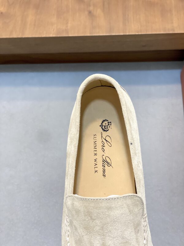 Loro Piana Leather Suede Loafers For Men And Women - Image 7