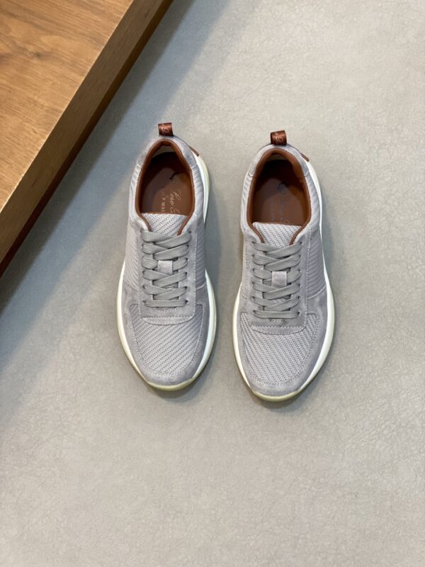 Loro Piana Wool Bead Knitted Soft Leather Sports Shoes - Image 2