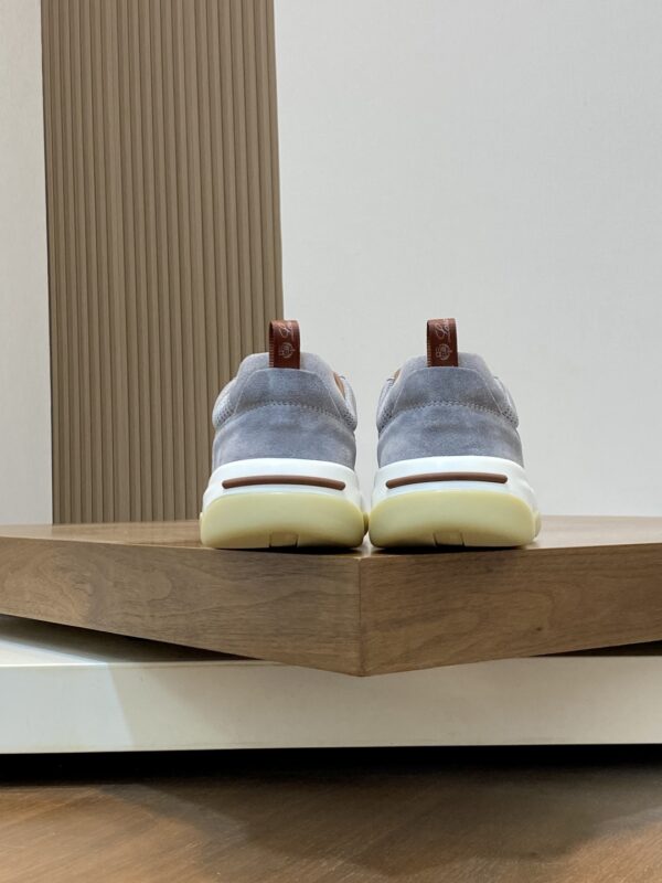 Loro Piana Wool Bead Knitted Soft Leather Sports Shoes - Image 8