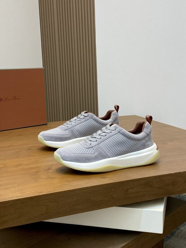 Loro Piana Wool Bead Knitted Soft Leather Sports Shoes