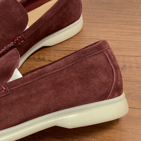 Loro Piana Cowhide Leather Suede Loafers For Men And Women - Image 6