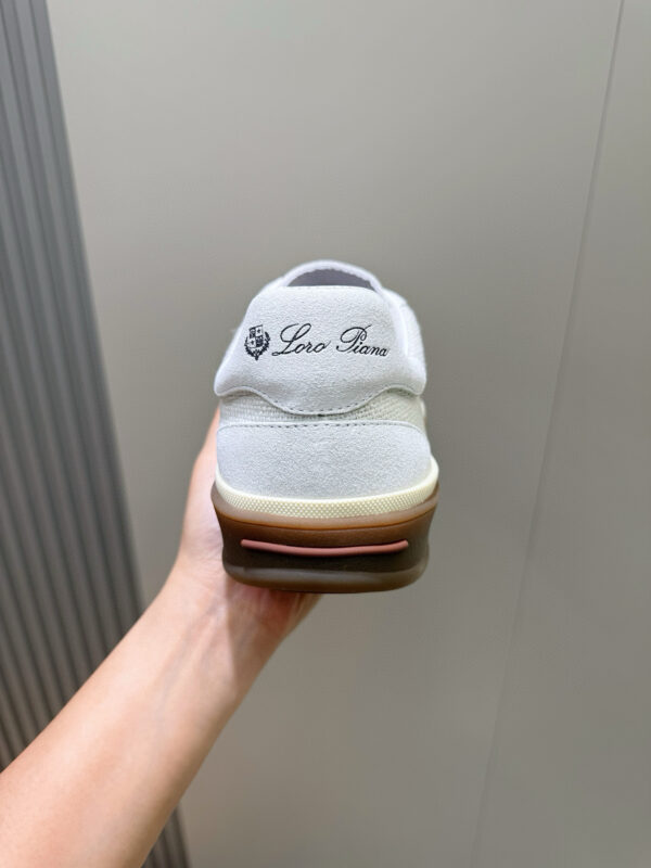 Loro Piana Tennis Walk Leather Sneakers Tennis Shoes - Image 6