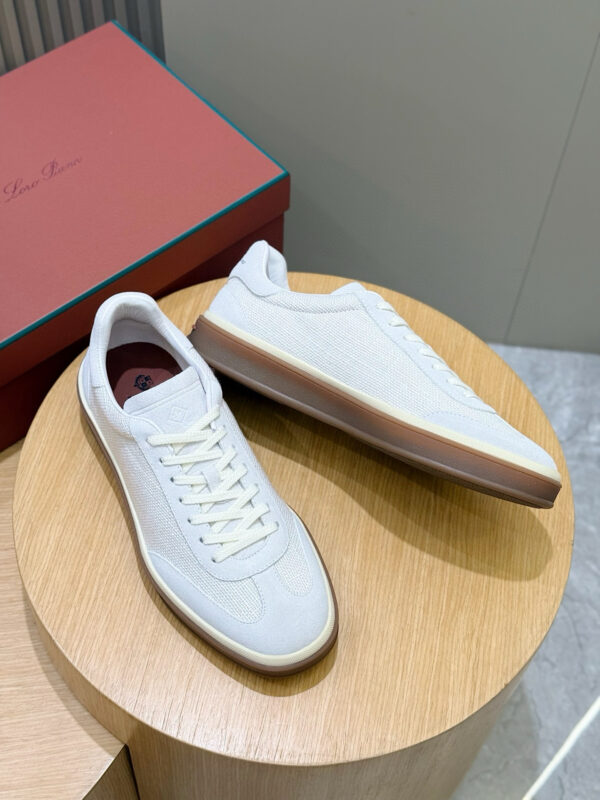 Loro Piana Tennis Walk Leather Sneakers Tennis Shoes - Image 7