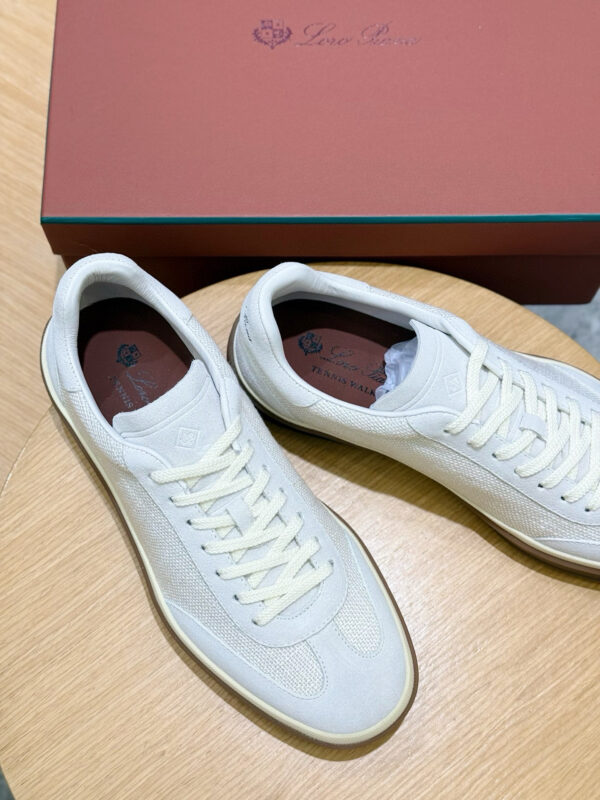Loro Piana Tennis Walk Leather Sneakers Tennis Shoes - Image 8