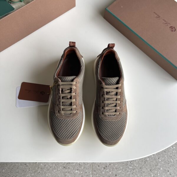 Loro Piana Men's Walk Wish Wool Bead Knitted Upper Sneakers - Image 2