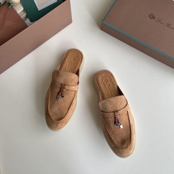 Loro Piana Classic Casual Cowhide Leather Men's Slippers - Image 2