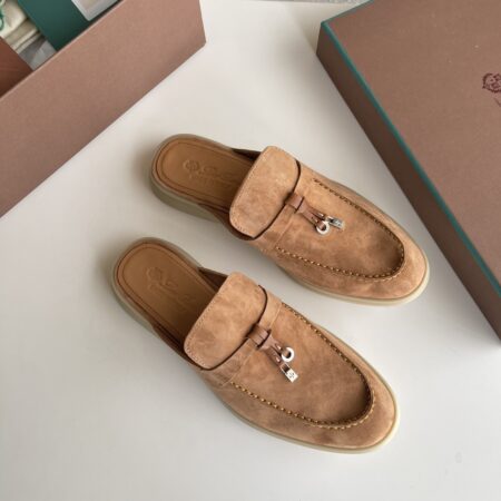Loro Piana Classic Casual Cowhide Leather Men's Slippers