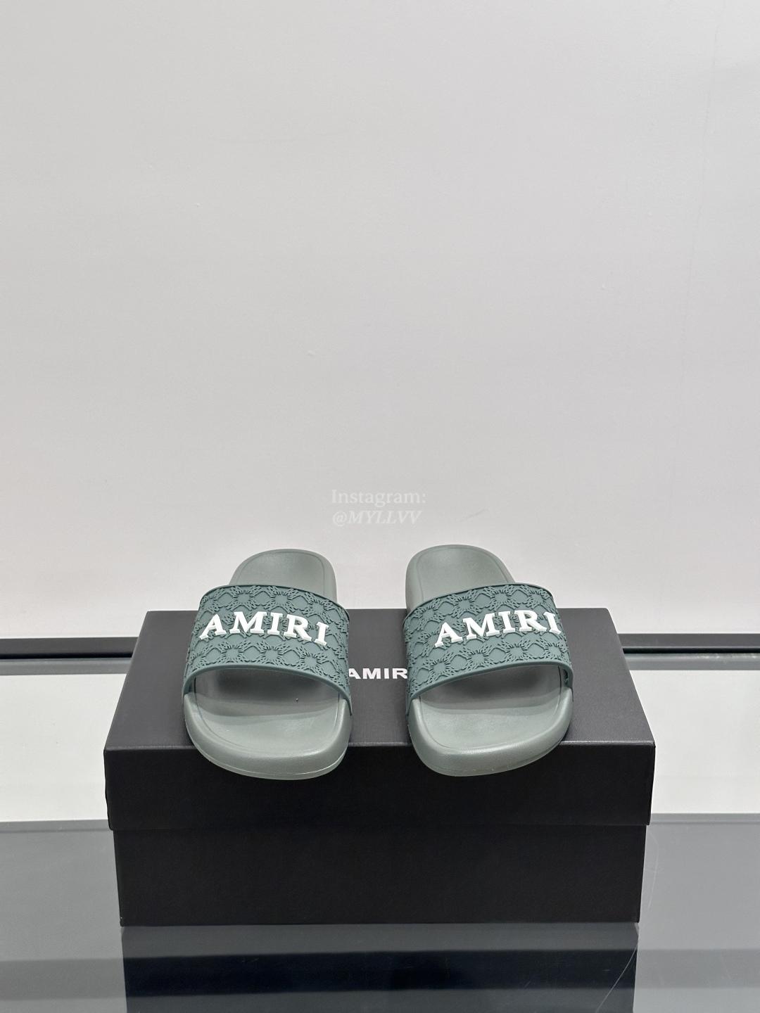 Amiri Embossed Men's Slippers With Unique Patterns - Image 3