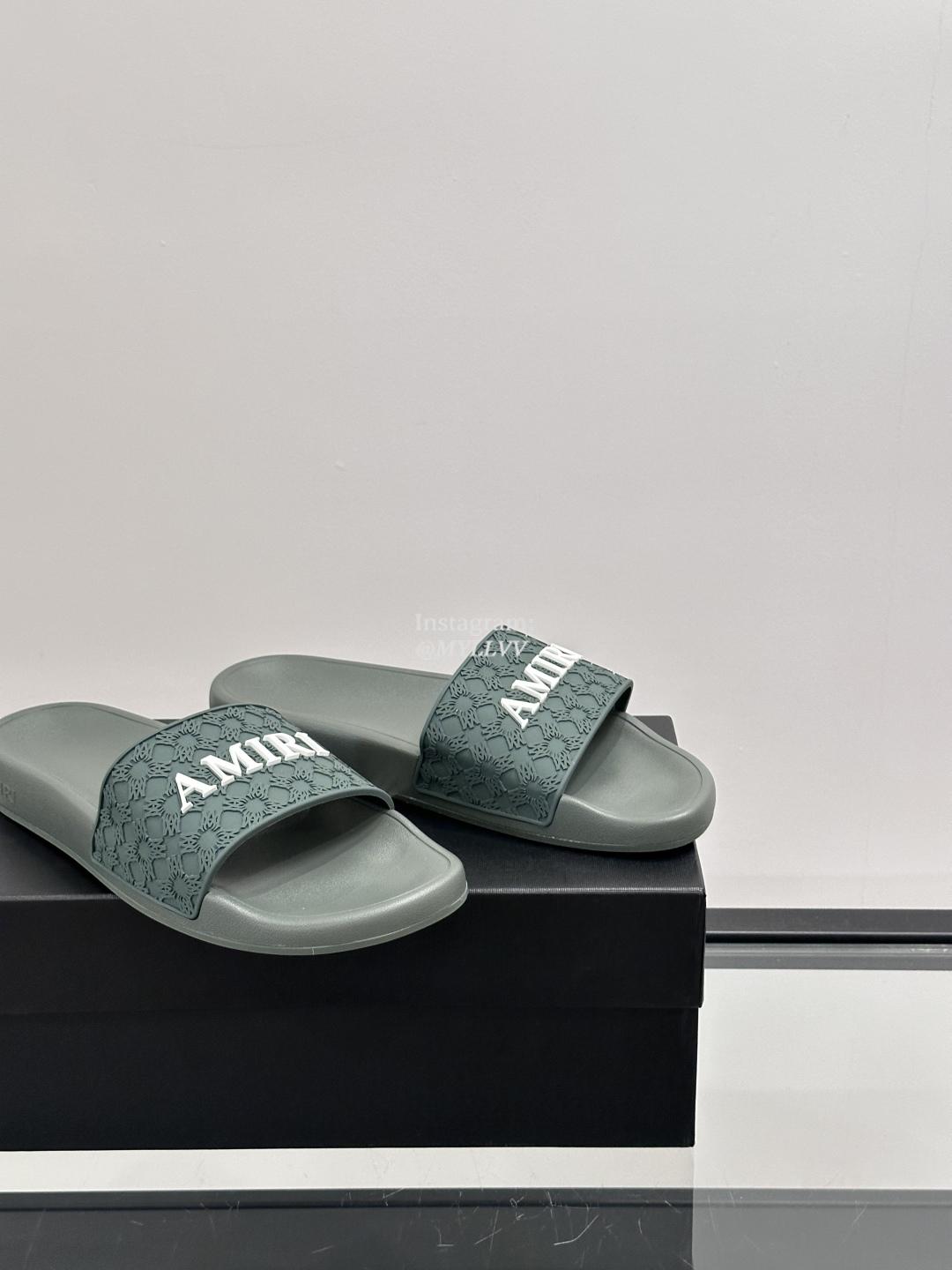 Amiri Embossed Men's Slippers With Unique Patterns - Image 8