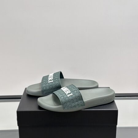 Amiri Embossed Men's Slippers With Unique Patterns