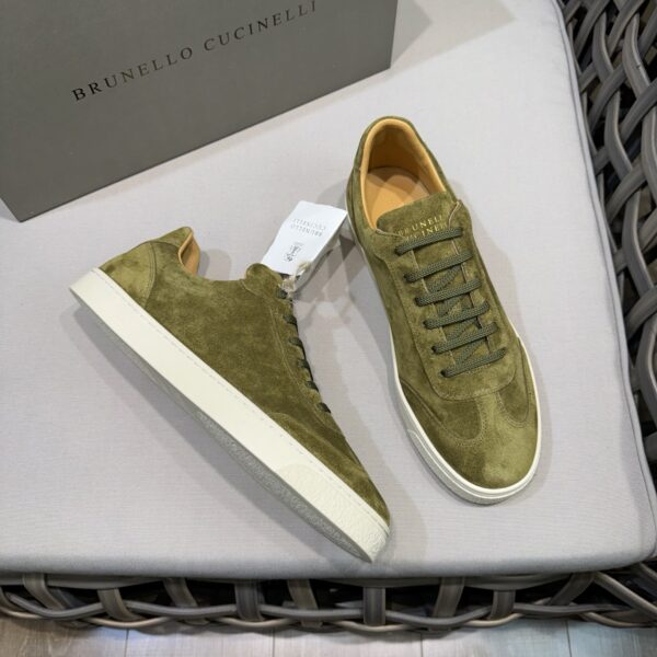 Brunello Cucinelli Cowhide Leather Men's Casual Sports Shoes - Image 3