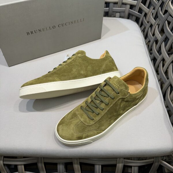Brunello Cucinelli Cowhide Leather Men's Casual Sports Shoes - Image 4