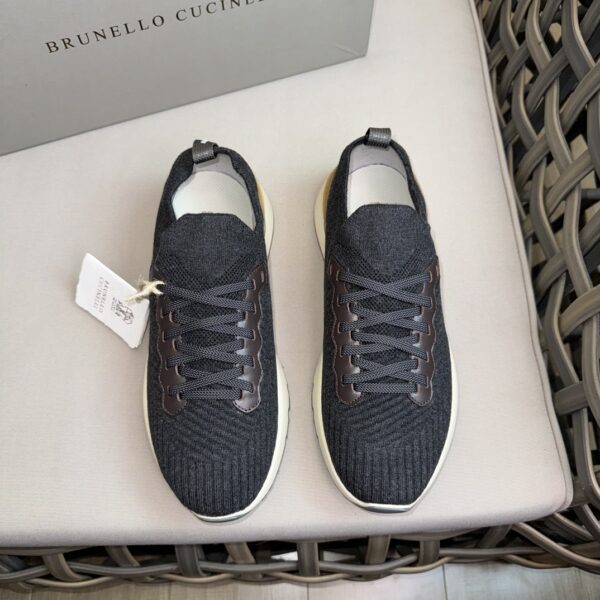 Brunello Cucinelli Cowhide Leather Men's Casual Sports Shoes - Image 2