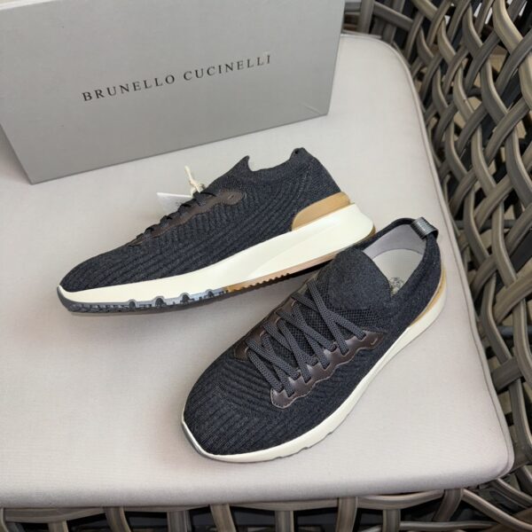 Brunello Cucinelli Cowhide Leather Men's Casual Sports Shoes - Image 4