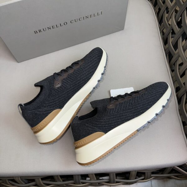 Brunello Cucinelli Cowhide Leather Men's Casual Sports Shoes - Image 5