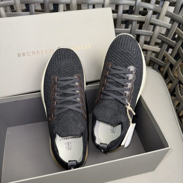 Brunello Cucinelli Cowhide Leather Men's Casual Sports Shoes - Image 6