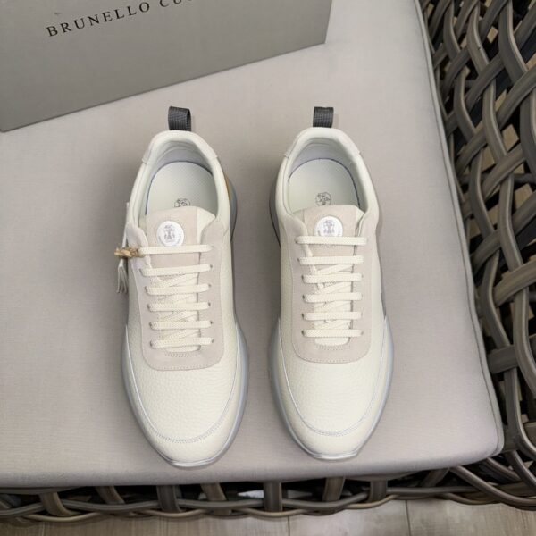 Brunello Cucinelli New Lace Up Men's Casual Sports Shoes - Image 2