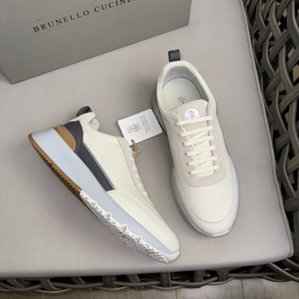 Brunello Cucinelli New Lace Up Men's Casual Sports Shoes - Image 3