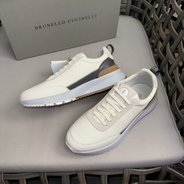 Brunello Cucinelli New Lace Up Men's Casual Sports Shoes - Image 4