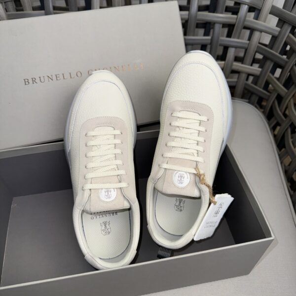 Brunello Cucinelli New Lace Up Men's Casual Sports Shoes - Image 6