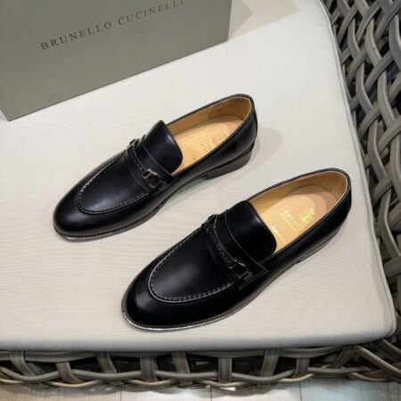 Brunello Cucinelli New Cowhide Leather Mocasin Loafer