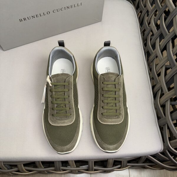 Brunello Cucinelli Cotton Knit Shoe Upper For Sports Shoes - Image 2
