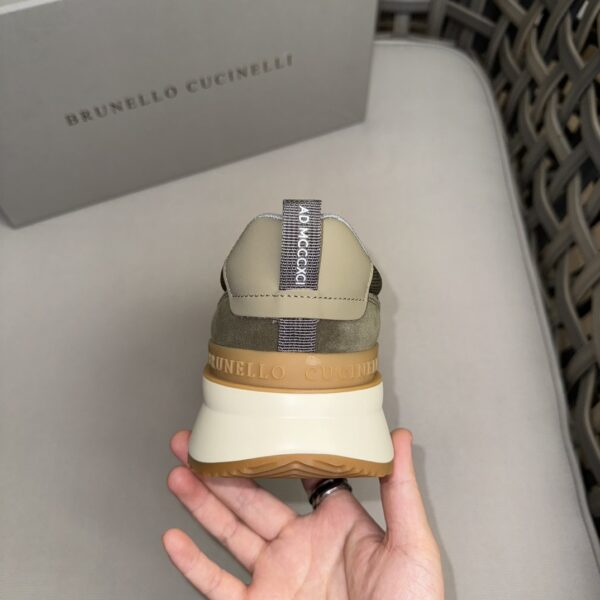 Brunello Cucinelli Cotton Knit Shoe Upper For Sports Shoes - Image 8