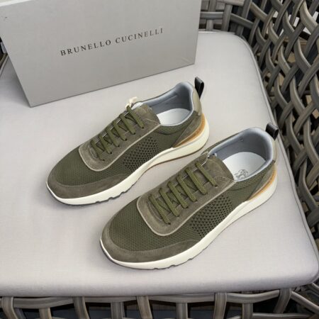 Brunello Cucinelli Cotton Knit Shoe Upper For Sports Shoes