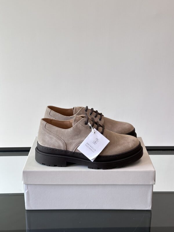 Brunello Cucinelli High End Men's Classic Lace Up Loafers - Image 2