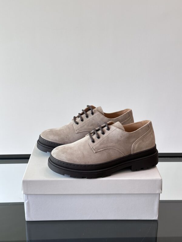 Brunello Cucinelli High End Men's Classic Lace Up Loafers - Image 4