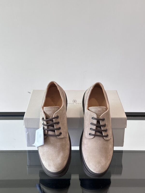 Brunello Cucinelli High End Men's Classic Lace Up Loafers - Image 7