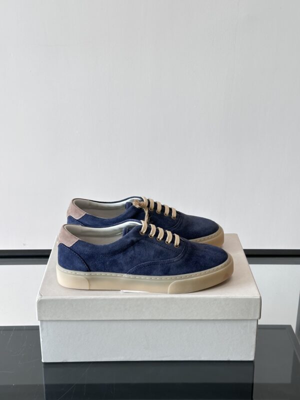 Brunello Cucinelli Men's Cotton Rubber Soled Casual Shoes - Image 2