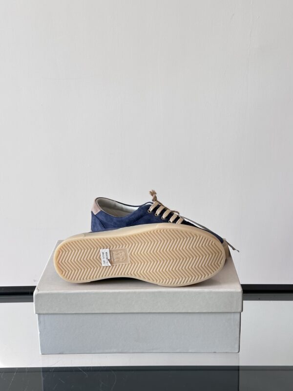 Brunello Cucinelli Men's Cotton Rubber Soled Casual Shoes - Image 9