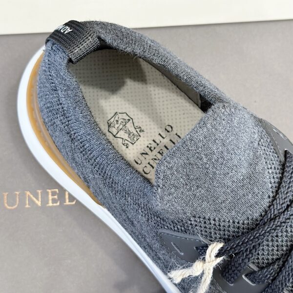 Brunello Cucinelli Fashionable All Cotton Knitted Sports Shoes - Image 7