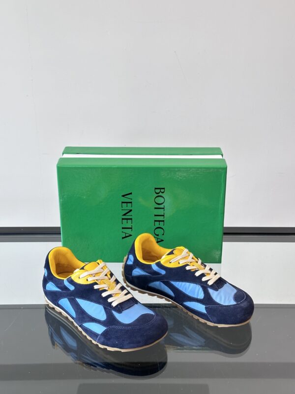 Bottega Veneta Orbit Cowhide Leather Couple Casual Sports Shoes