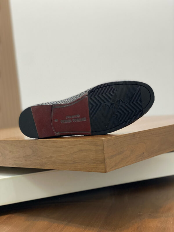 Bottega Veneta Men's Cowhide Leather Weaving Craft Loafers - Image 9