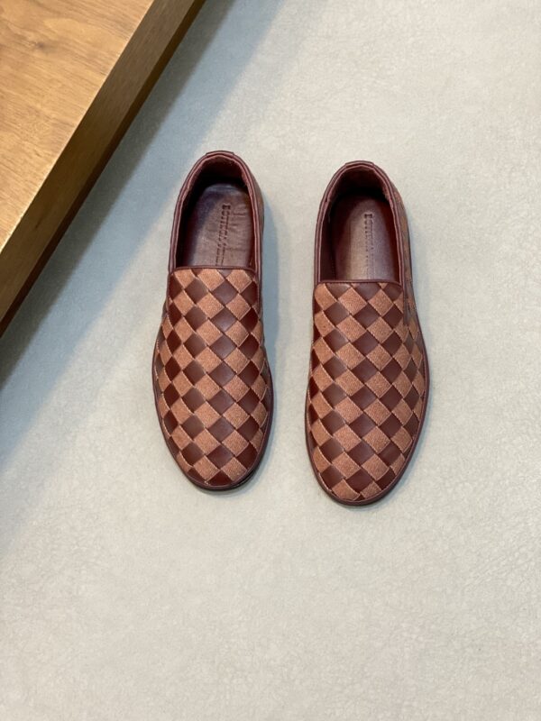 Bottega Veneta Cowhide Leather Hand Woven Oxford Shoes - Image 2
