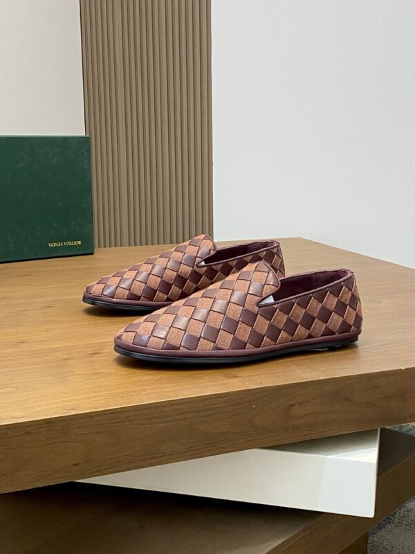 Bottega Veneta Cowhide Leather Hand Woven Oxford Shoes