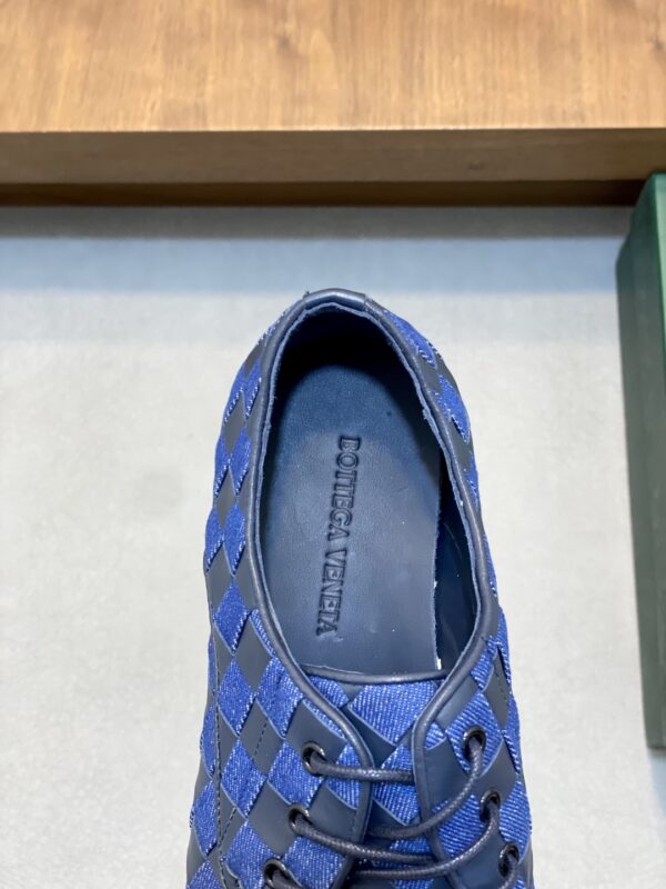 Bottega Veneta Cowhide Leather Hand Woven Straps Oxford Shoes - Image 7