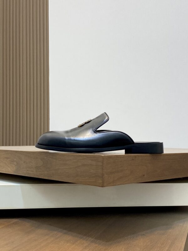 Berluti New Men's Cowhide Leather Business Half Slippers - Image 3
