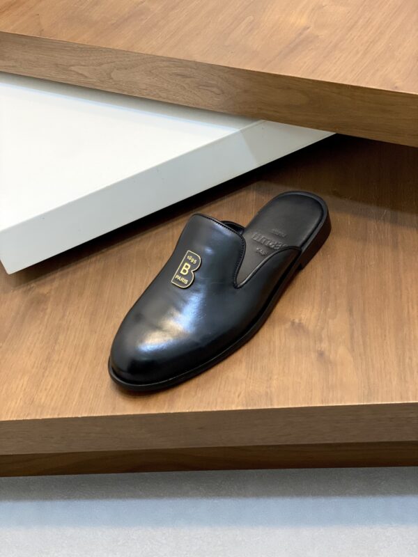 Berluti New Men's Cowhide Leather Business Half Slippers - Image 6