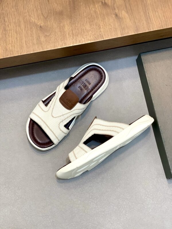 Berluti Men's Breathable Flyknit Business Slippers - Image 4