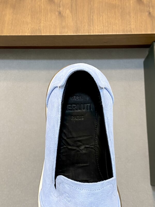 Berluti Men's Cowhide Leather One Step High End Casual Shoes - Image 7