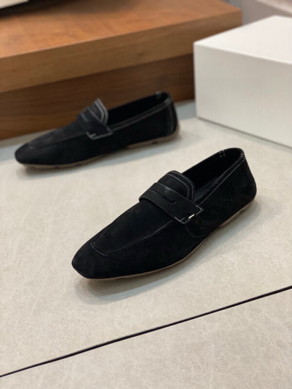 Berluti Venezia Men's Casual Frosted Cowhide Leather Loafers - Image 6