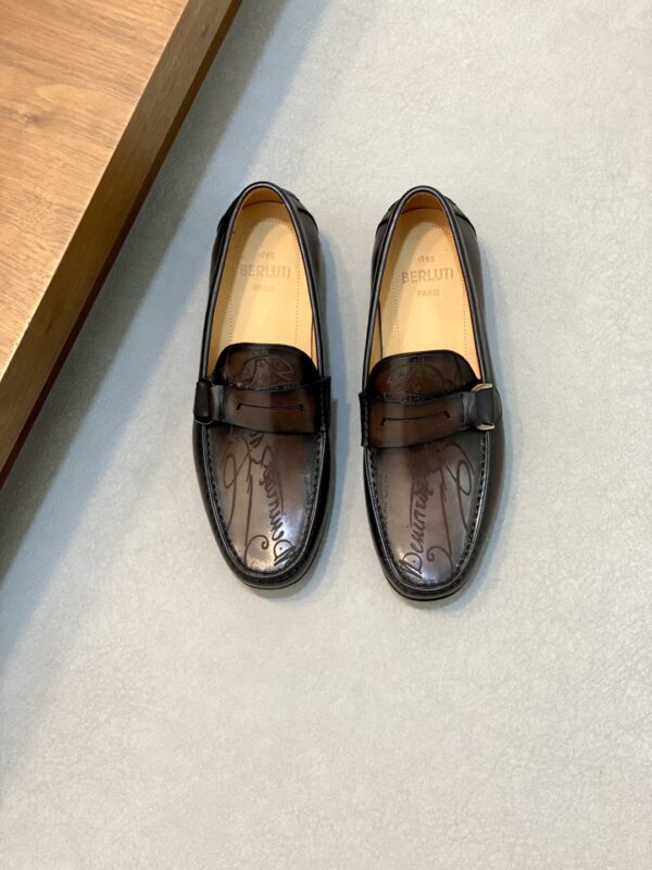 Berluti Handmade Premium Men's Cowhide Leather Shoes - Image 2